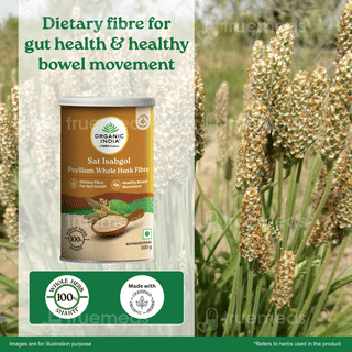Organic India Psyllium Whole Husk Isabgol 100Gm